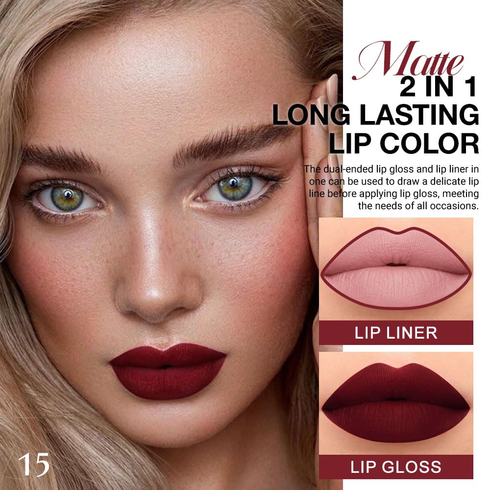 evpct Dark Oxblood Red Lip Liner close-up