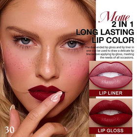 evpct Dark Oxblood Red Lip Liner close-up