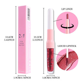 evpct Dark Red Lip Combo with packaging