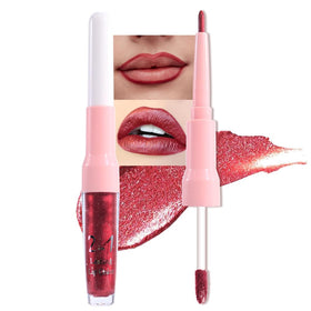 evpct Dark Red Lip Liner and Liquid Lipstick side view