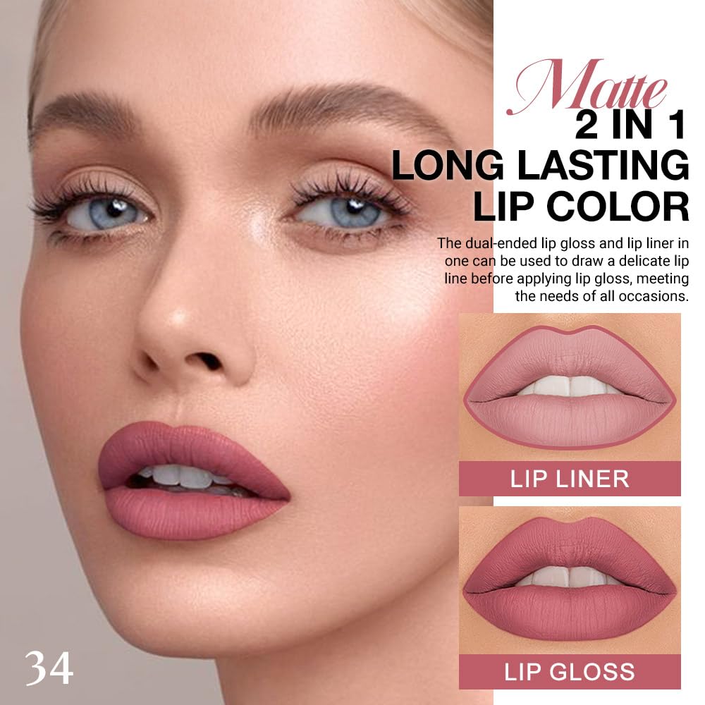 evpct dual-ended lip liner and liquid lipstick close-up