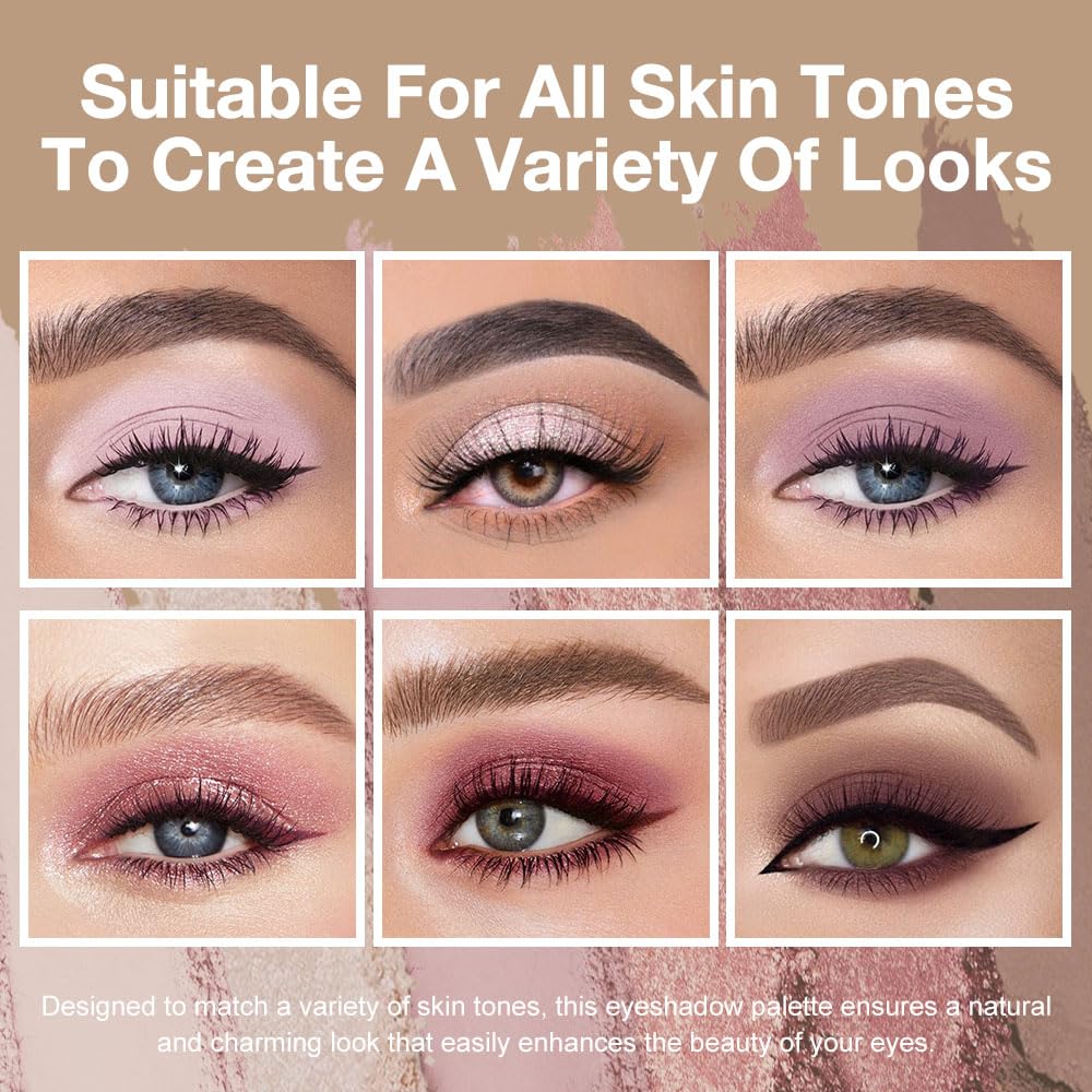 evpct eyeshadow palette with built-in mirror open