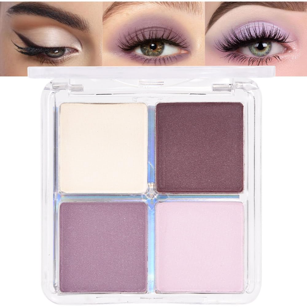 evpct Eyeshadow Quad Palette front view with four vibrant shades