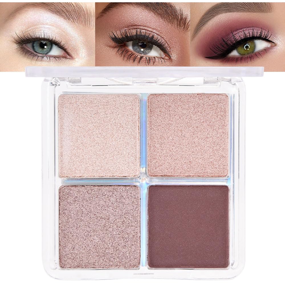 evpct Eyeshadow Quad Palette front view with four vibrant shades