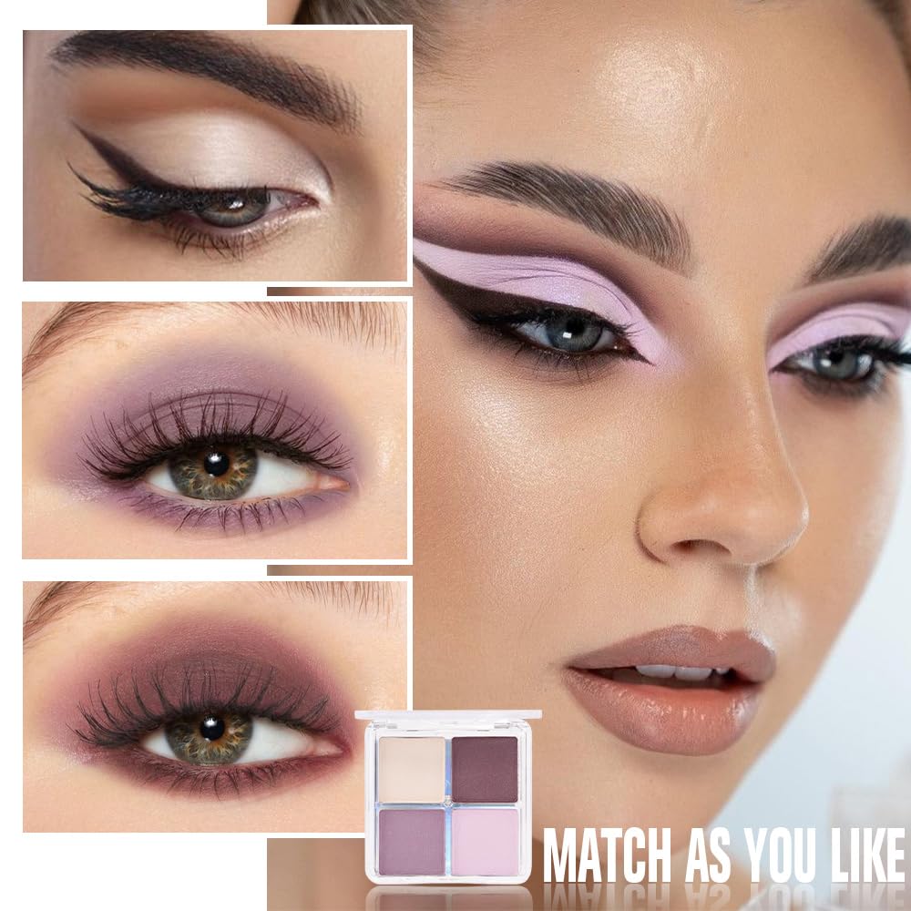 evpct Eyeshadow Quad Palette in a lifestyle setting on a vanity