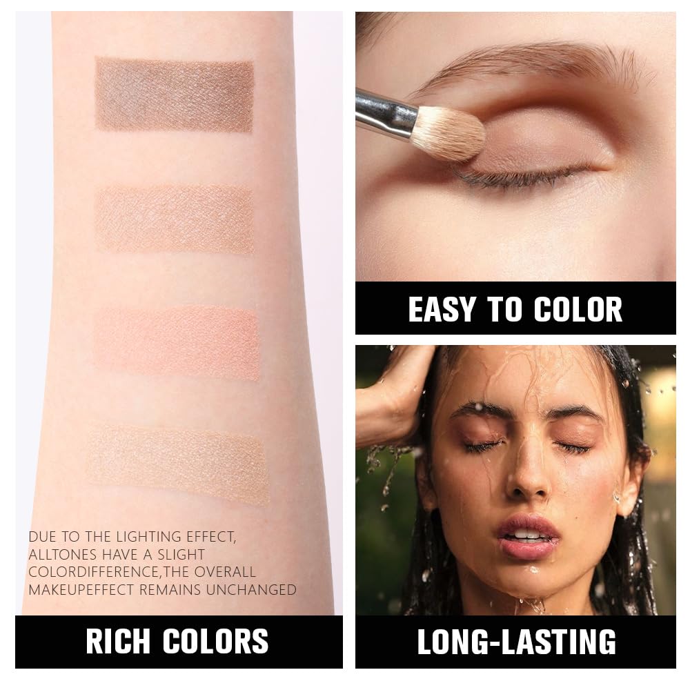 evpct Eyeshadow Quad Palette open displaying all four colours