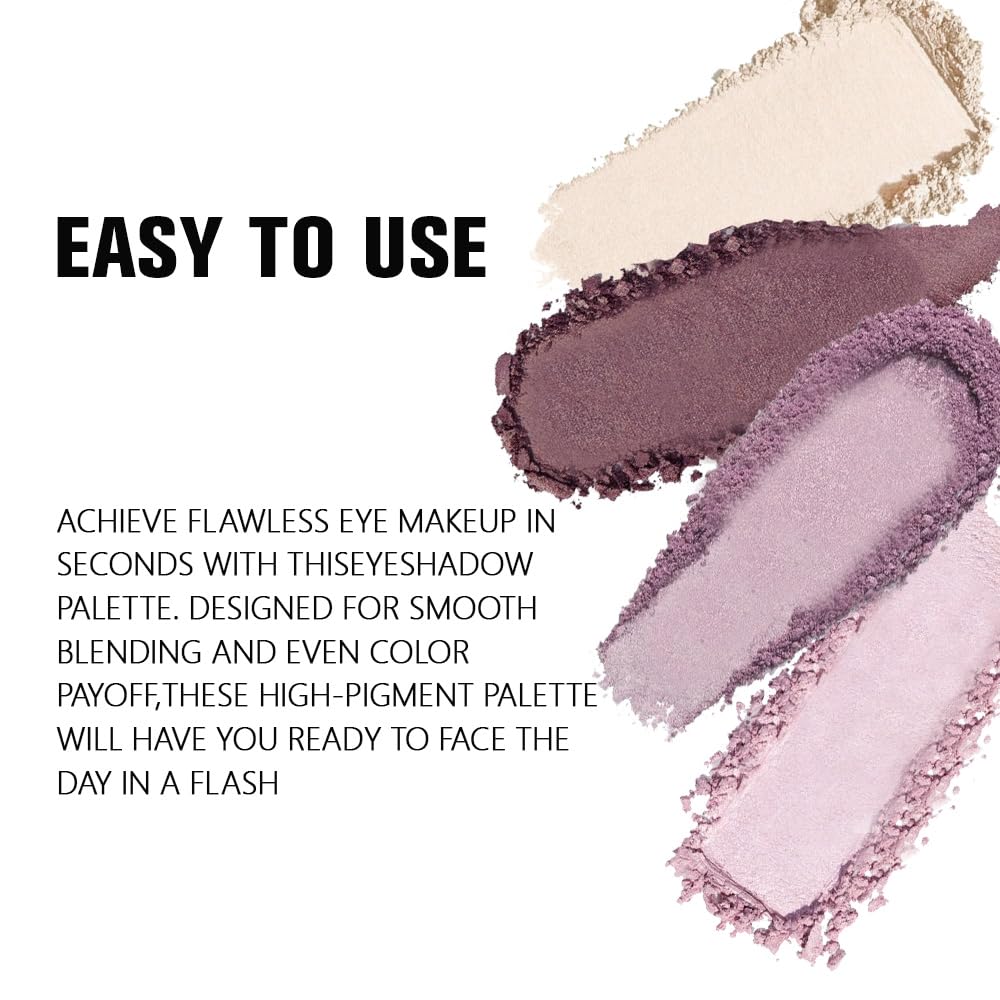 evpct Eyeshadow Quad Palette open with vibrant colour swatches