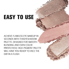 evpct Eyeshadow Quad Palette with shimmer and matte finishes