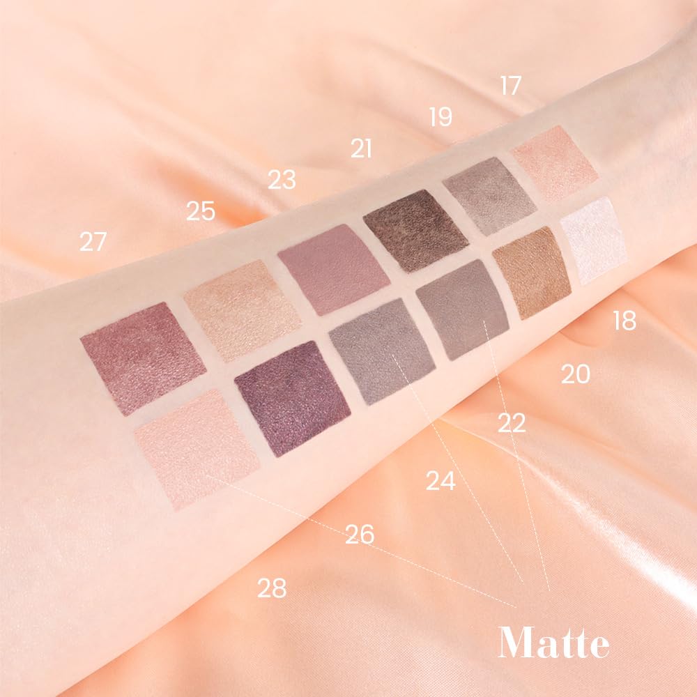 evpct eyeshadow sticks displayed in a row