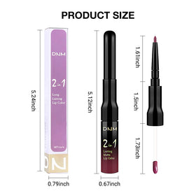 evpct Hot Mauve Lip Liner and Liquid Lipstick Set lifestyle shot