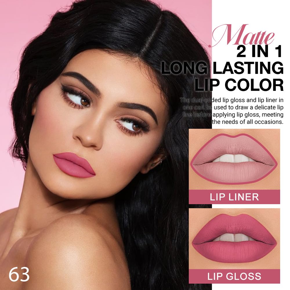 evpct Hot Mauve Lip Liner close-up with packaging