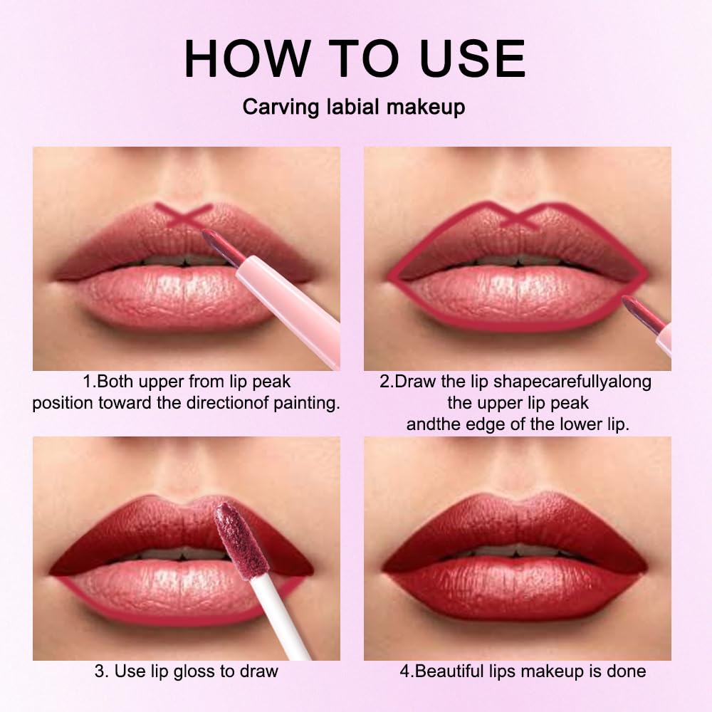 evpct Lip Liner and Lipstick Combo in use