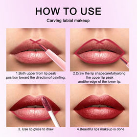evpct Lip Liner and Lipstick Combo in use