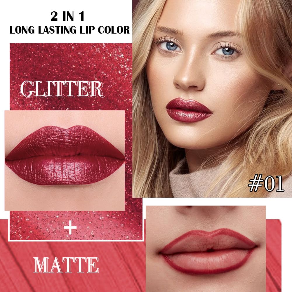 evpct Lip Liner and Lipstick Combo swatches