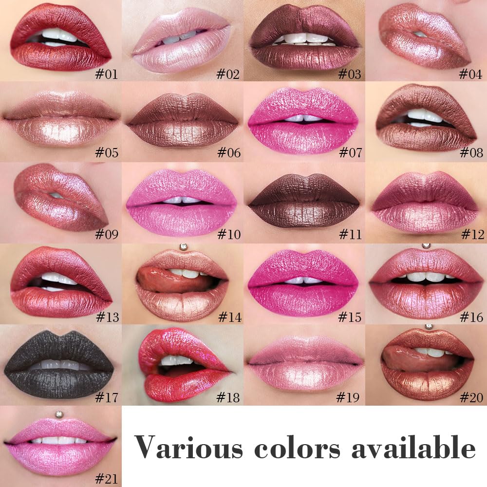 evpct lip liner and lipstick combo with shades displayed