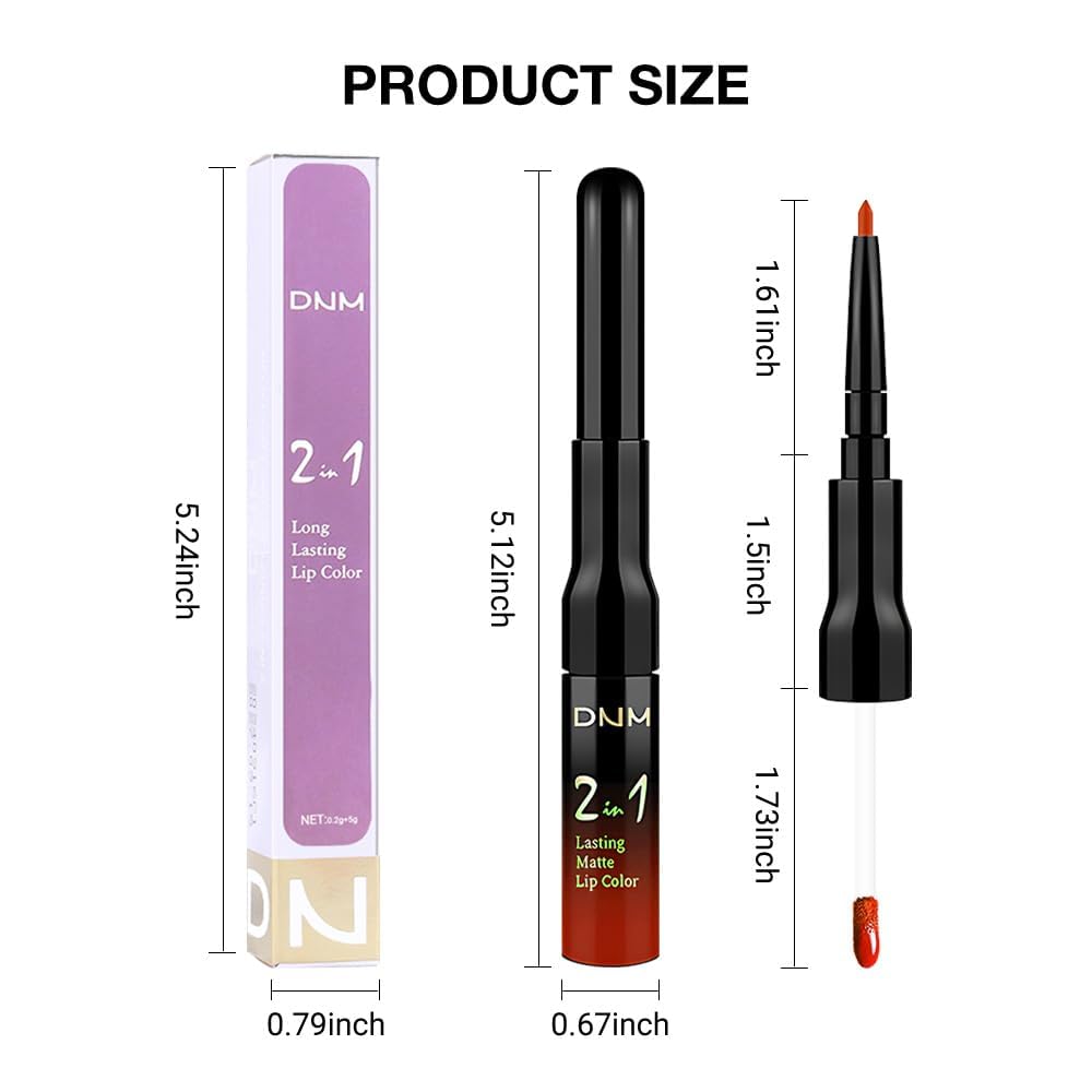 evpct lip liner and lipstick set displayed on a vanity
