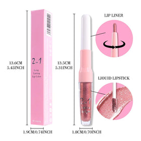 evpct Lip Liner and Liquid Lipstick Combo side view