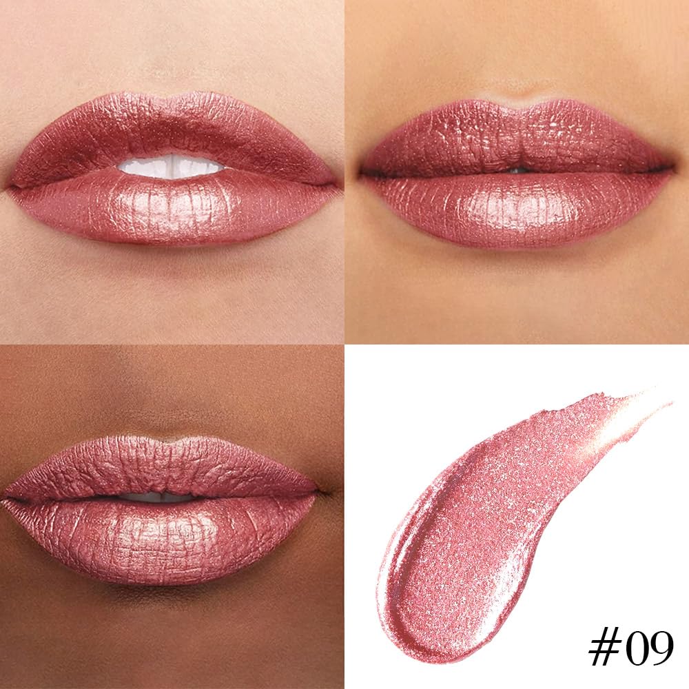 evpct Lip Liner and Liquid Lipstick Combo swatches on skin