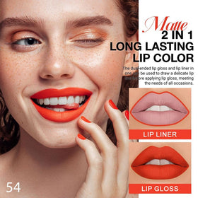evpct lip liner and liquid lipstick set packaging
