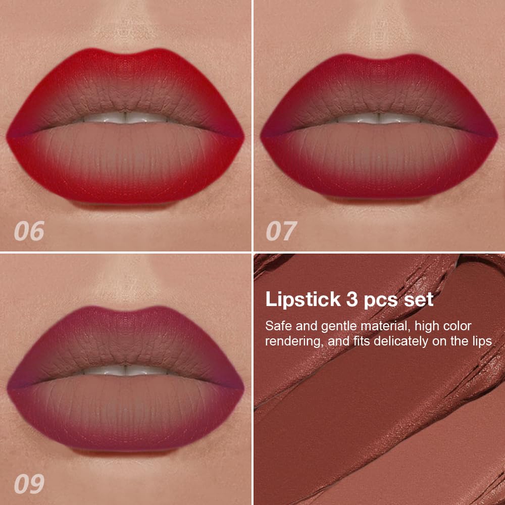 evpct lip liner and matte lipstick in ruby plum shade