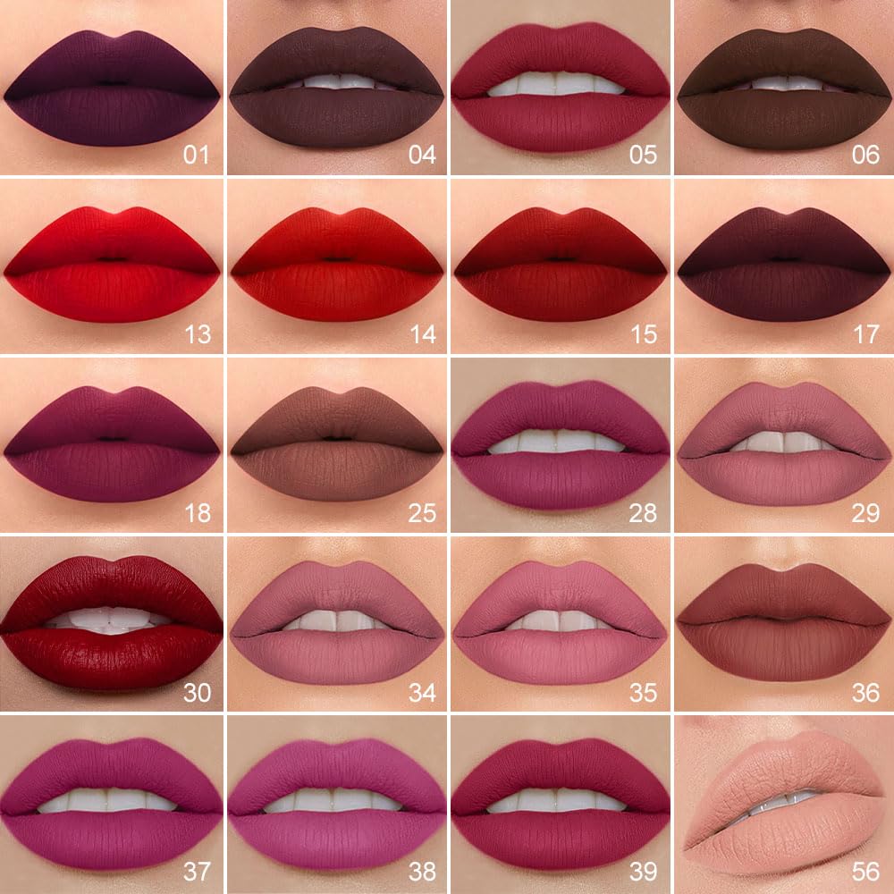evpct Lip Liner & Liquid Lipstick Set displayed with makeup accessories