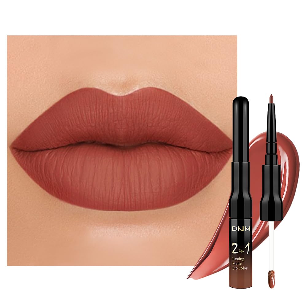 evpct Lip Liner & Liquid Lipstick Set in Cranberry Red front view
