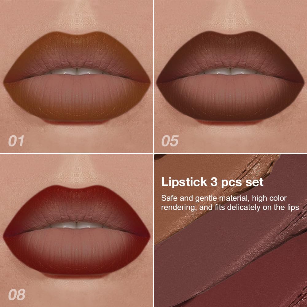 evpct Lipstick Crayon Set packaging with gradient colours