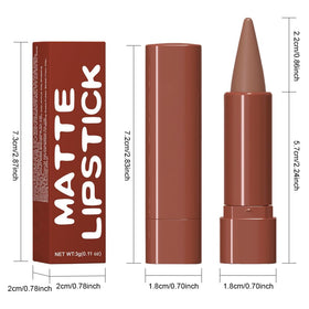 evpct Lipstick Crayon shades arranged on a stylish makeup bag