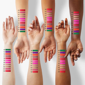 evpct Lipstick swatch on skin showing vibrant colour