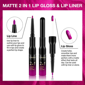 evpct Liquid Lipstick in Hot Pink shade with applicator