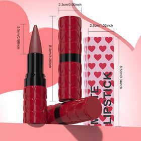 evpct Maroon Red Gradient Matte Lipstick application demonstration