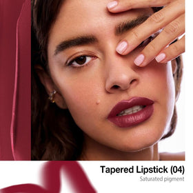 evpct Maroon Red Gradient Matte Lipstick pointed tip close-up