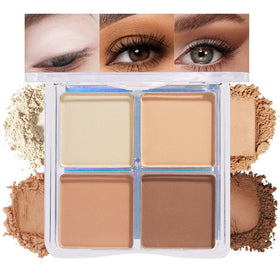 evpct Matte Smoky Nude Eyeshadow Quad Palette front view