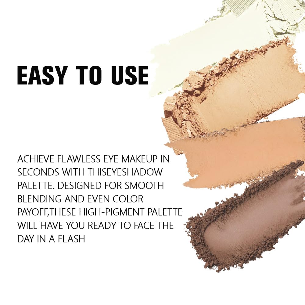 evpct Matte Smoky Nude Eyeshadow Quad Palette packaging