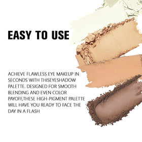 evpct Matte Smoky Nude Eyeshadow Quad Palette packaging