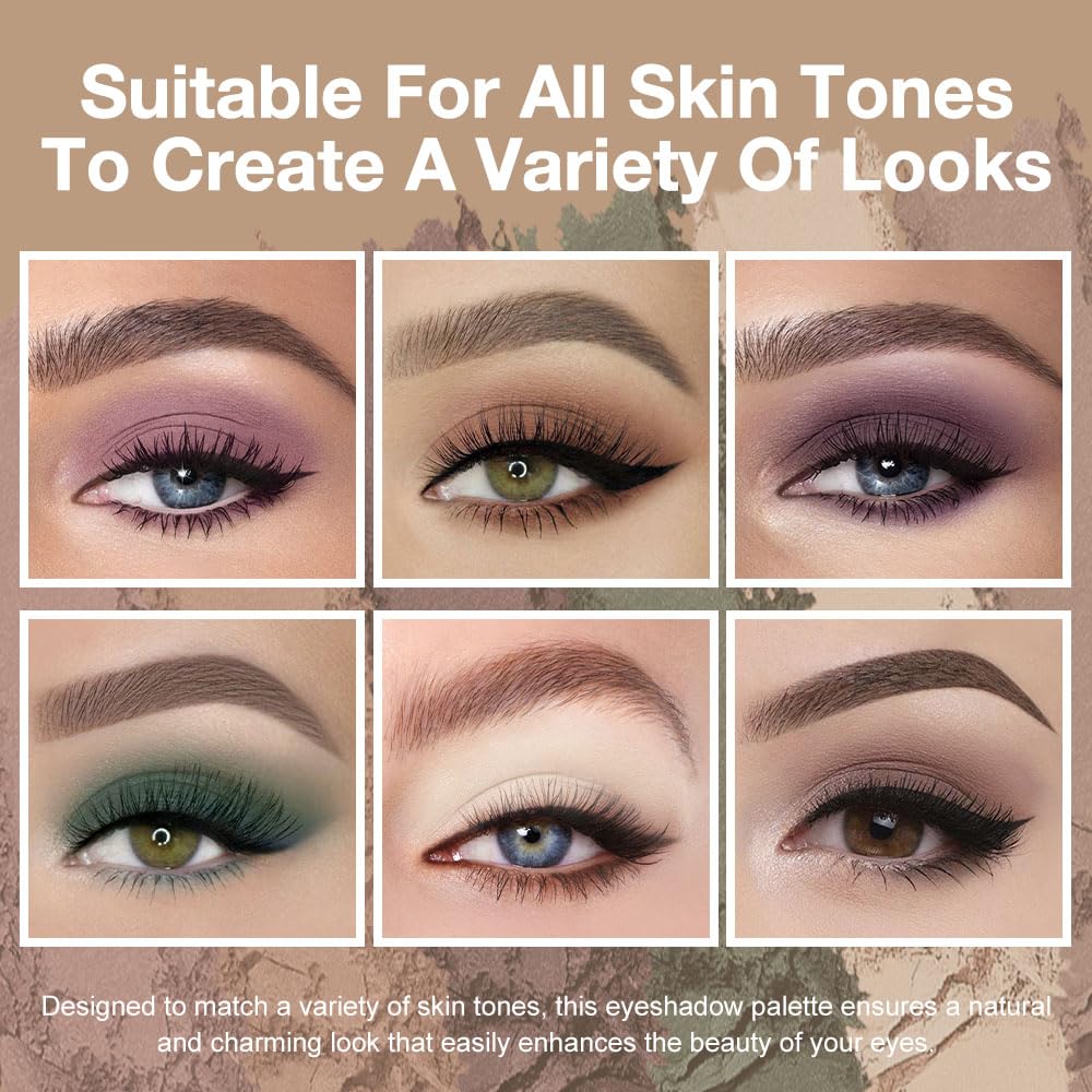 evpct Mauve Eyeshadow Palette open showing creamy textures