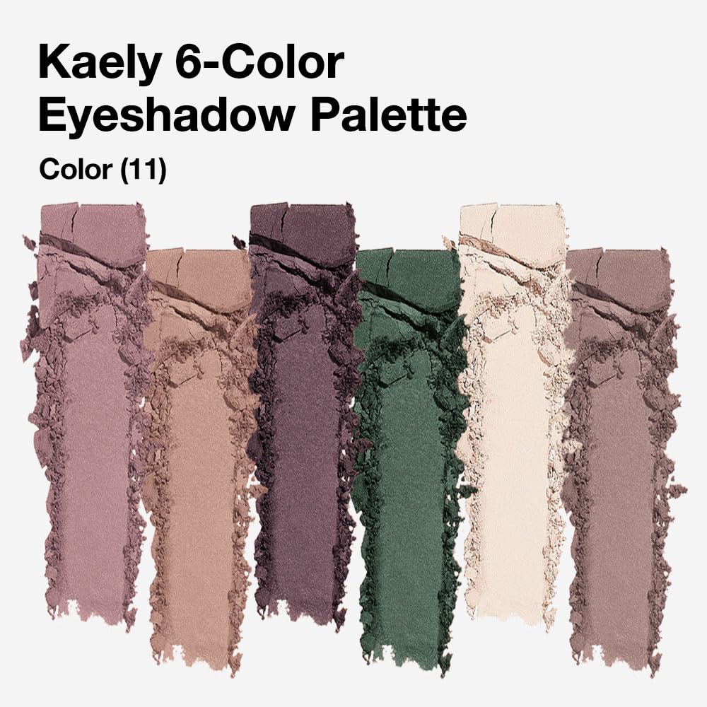 evpct Mauve Eyeshadow Palette swatches on skin
