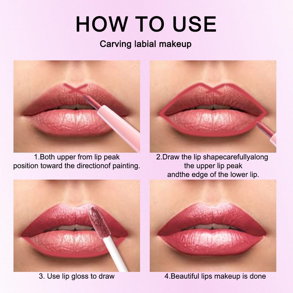evpct Mauve Red Lip Liner and Lipstick Combo in a makeup bag