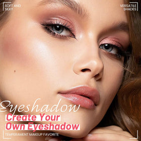 evpct Nude Brown Eyeshadow Quad Palette open showing four shades