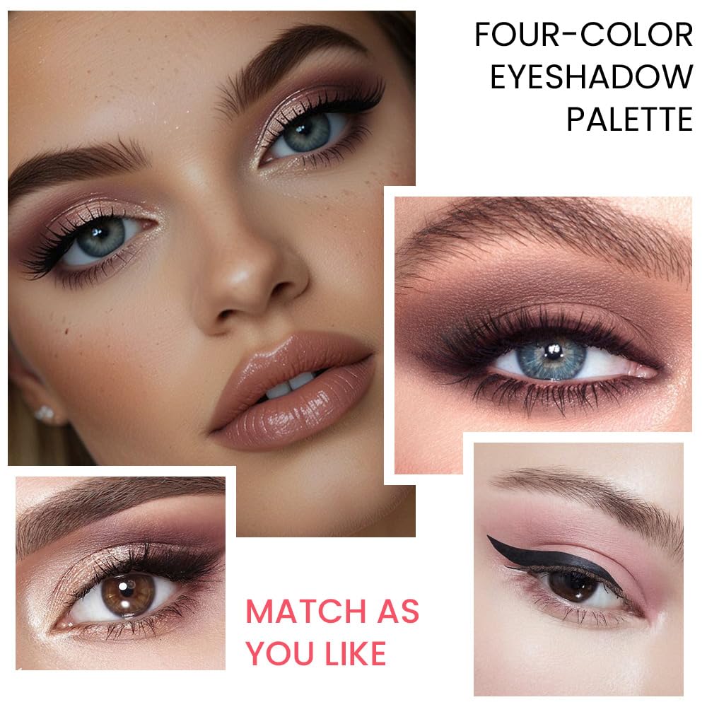 evpct Nude Eyeshadow Quad Palette in a travel bag