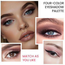 evpct Nude Eyeshadow Quad Palette in a travel bag