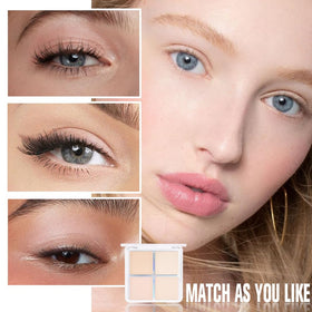 evpct Nude Eyeshadow Quad Palette with shimmer and matte finishes