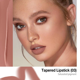 evpct Nude Lip Liner Combo Set showing creamy texture on lips
