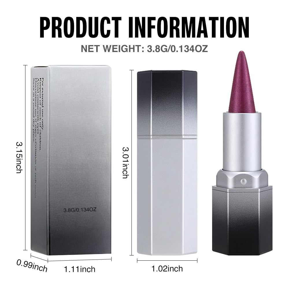 evpct Plum Purple Lip Liner and Lipstick Combo on makeup table