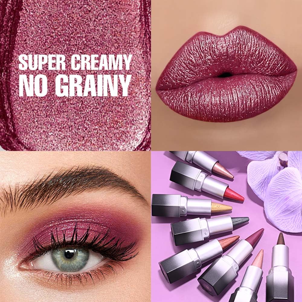 evpct Plum Purple Lipstick swatch on skin