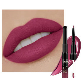 evpct Rose Plum Lip Liner and Liquid Lipstick Set front view