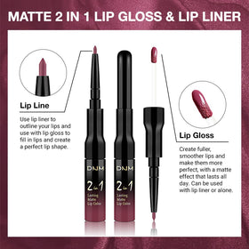 evpct Rose Plum Lip Liner and Liquid Lipstick Set packaging