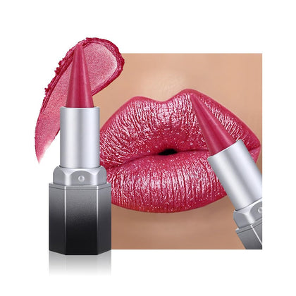evpct Rose Red Shimmery Lip Liner and Lipstick Combo front view
