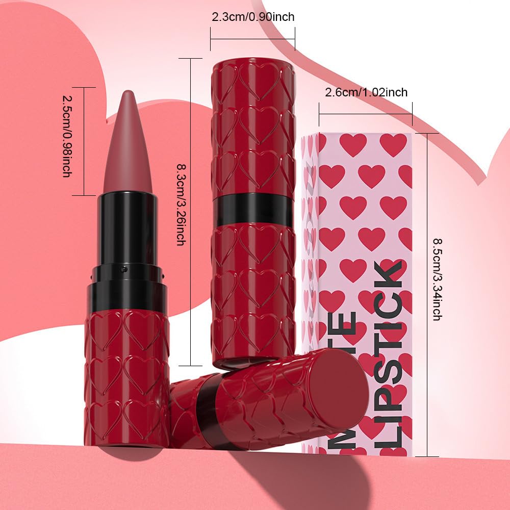 evpct Ruby Red Gradient Matte Lipstick variety of shades