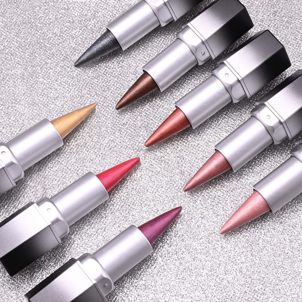 evpct shimmery lip makeup set with glitter effect